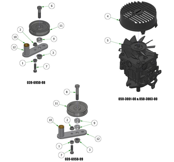Pump & Idler Subassemblies