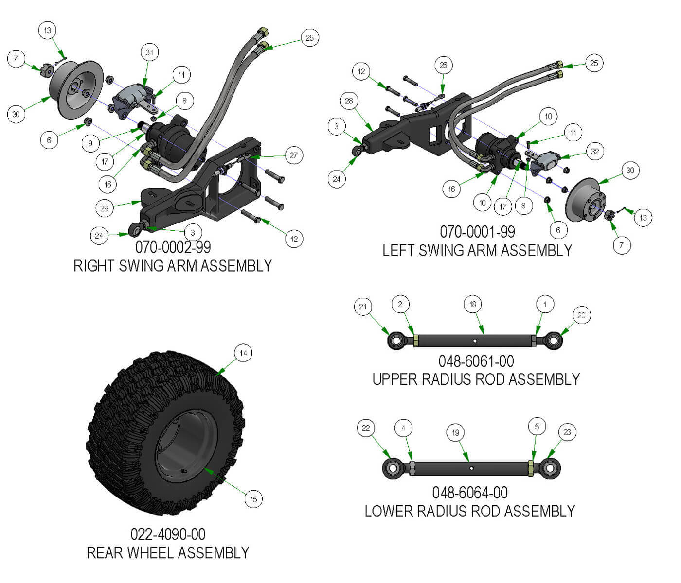 Rear Suspension Subassemblies