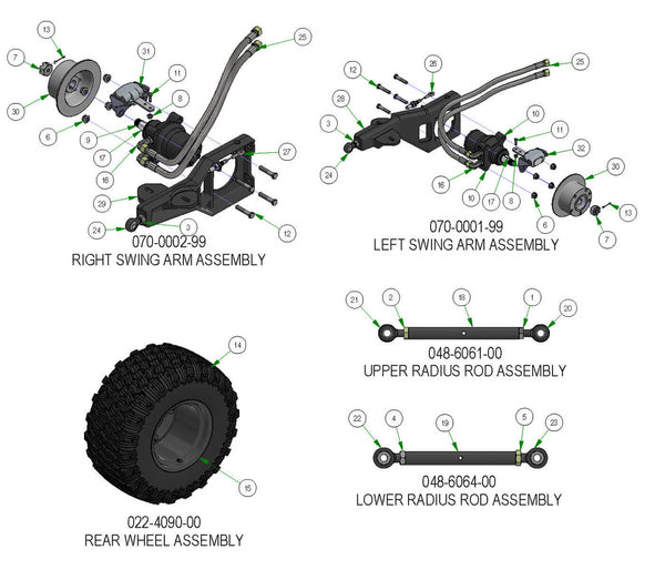 Rear Suspension Subassemblies