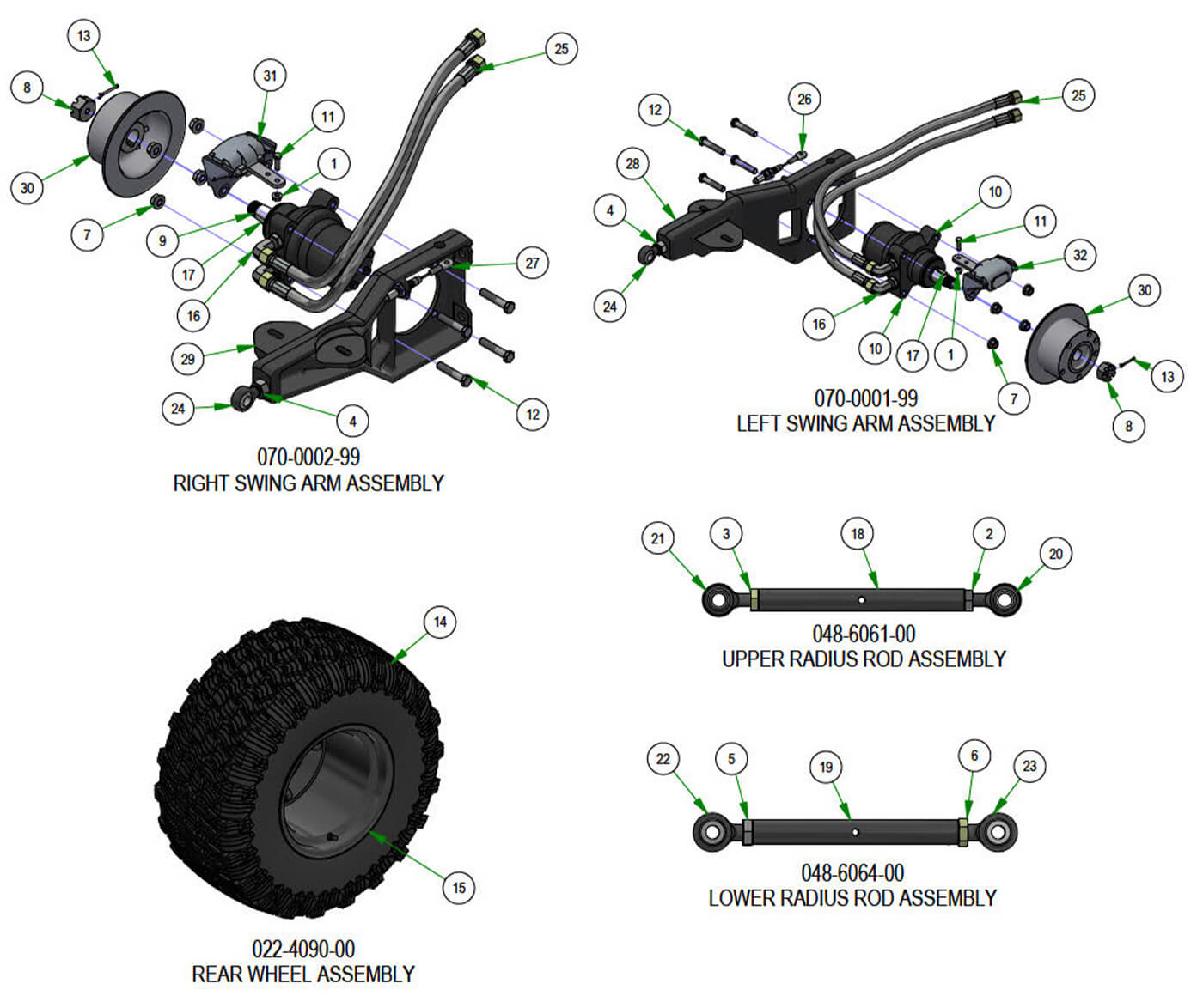 Rear Suspension Subassemblies