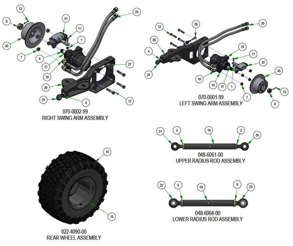 Rear Suspension Subassemblies