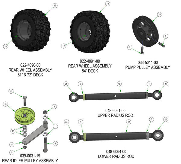 Rear Suspension Subassemblies