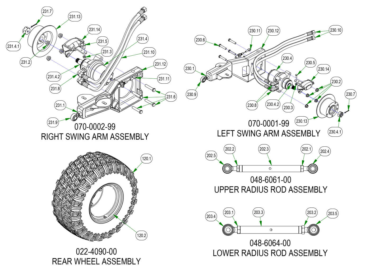 Rear Suspension Subassemblies