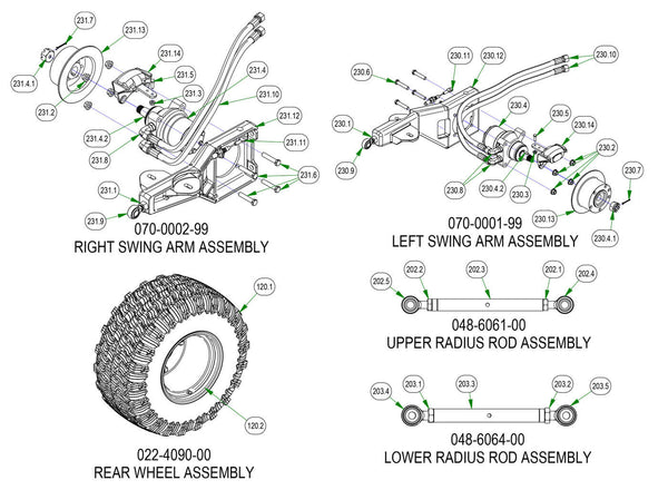 Rear Suspension Subassemblies