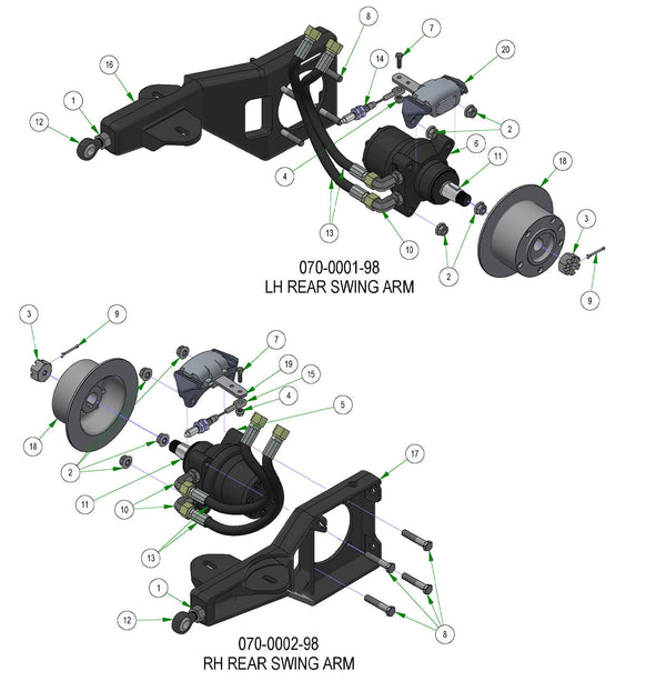 Rear Swing Arms