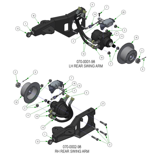 Rear Swing Arms