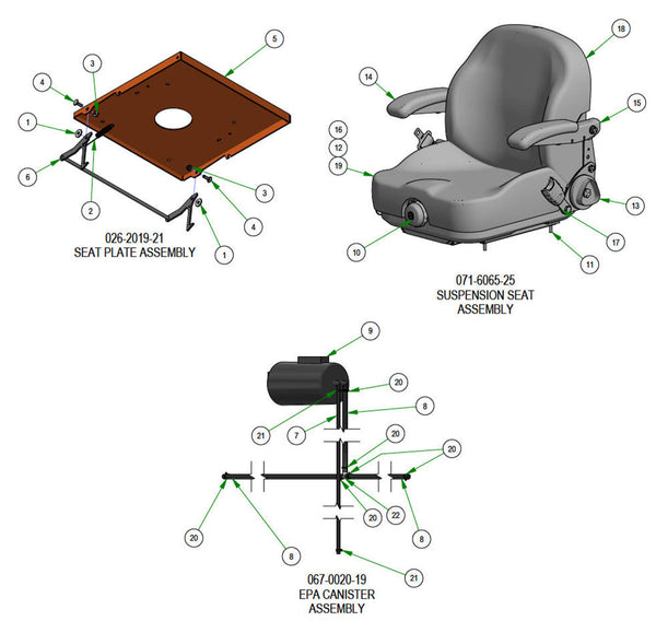 Seat Plate Subassemblies