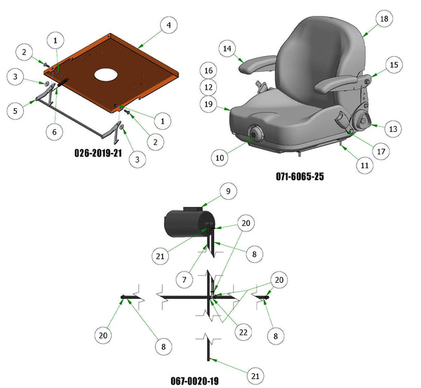 Seat Plate Subassemblies