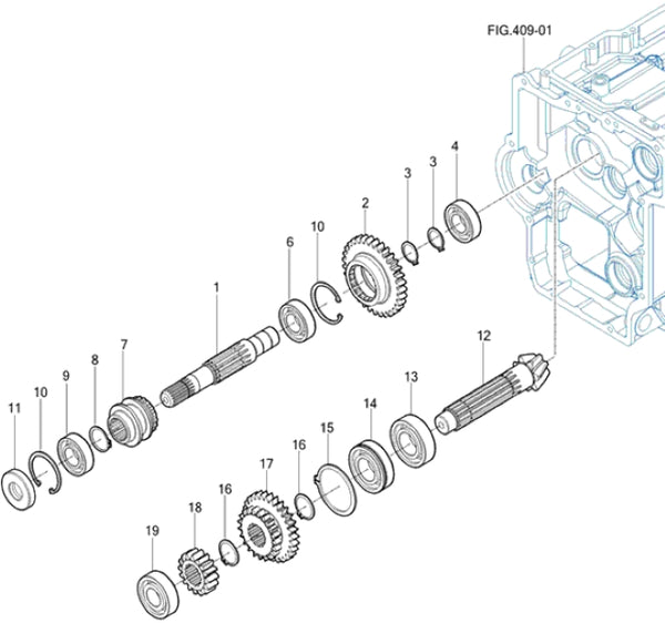 Spiral Bevel Pinion & 4WD Shaft Sub