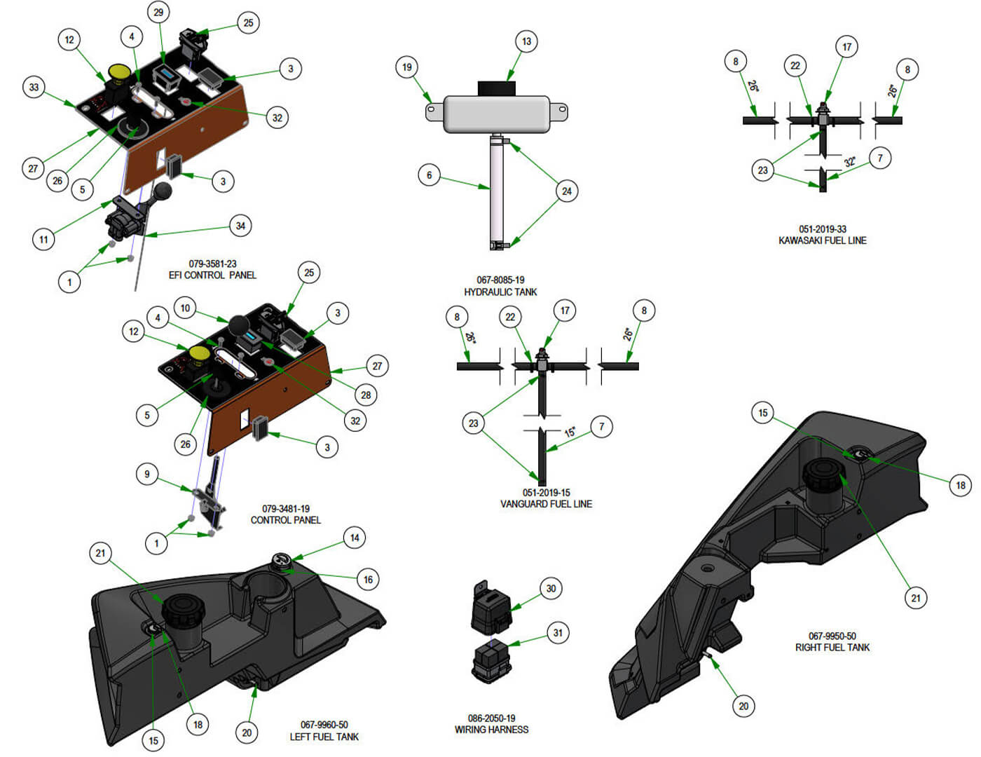 Tanks & Battery Subassemblies