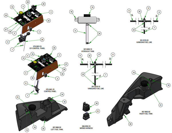 Tanks & Battery Subassemblies