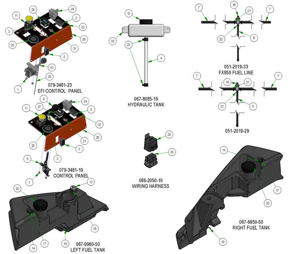 Tanks & Battery Subassemblies