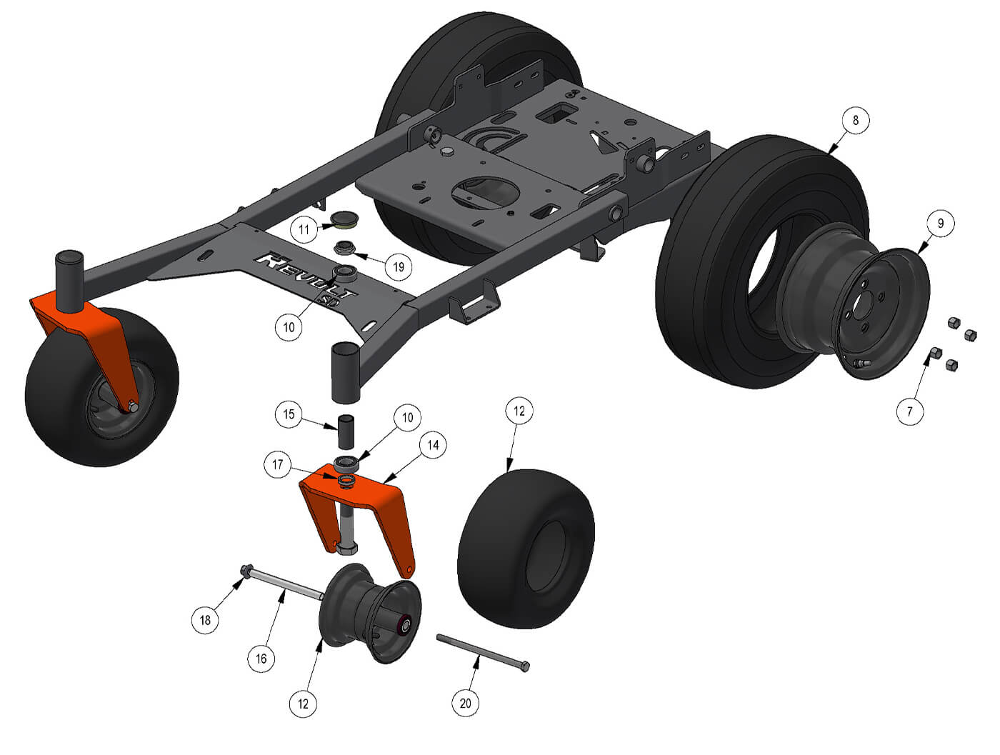 Tires & Front Spindles