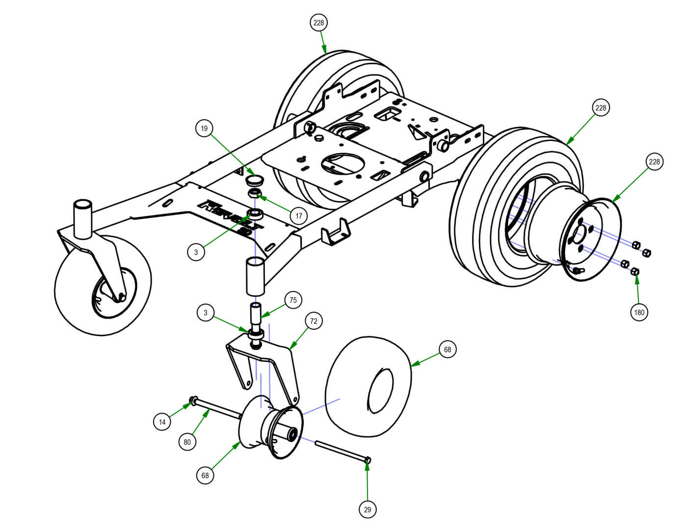 Tires & Front Spindles