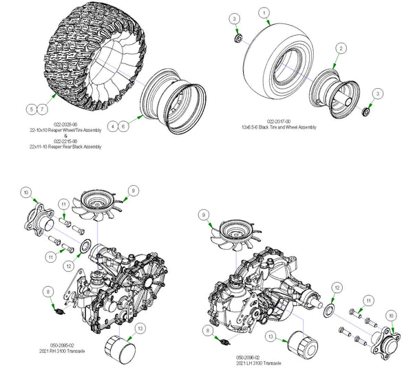 Wheel Subassemblies
