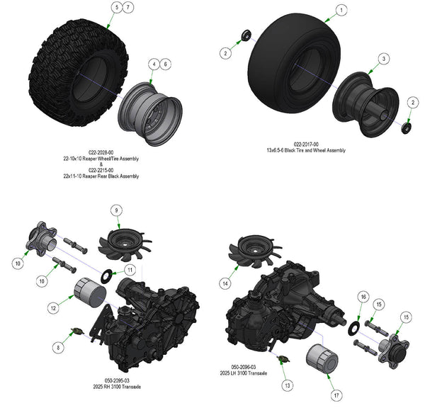 Wheel Subassemblies