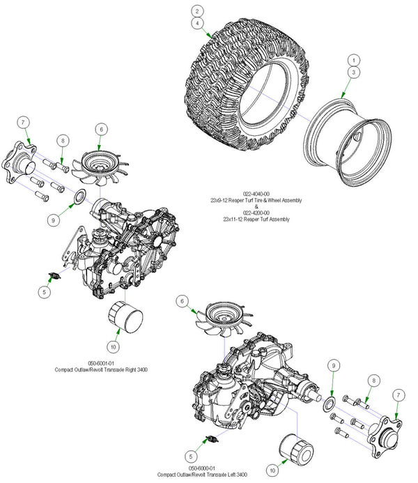 Wheel Subassemblies