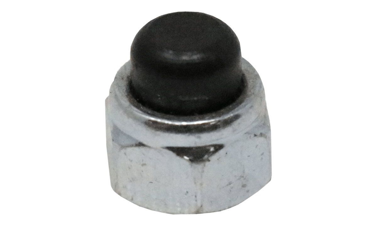 5/16-18 Nylon Insert Cap Locknut Zinc (Black Cap)
