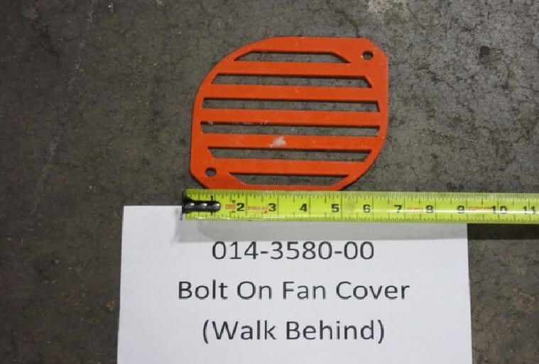 Walk Behind Bolt On Fan Cover--Orange