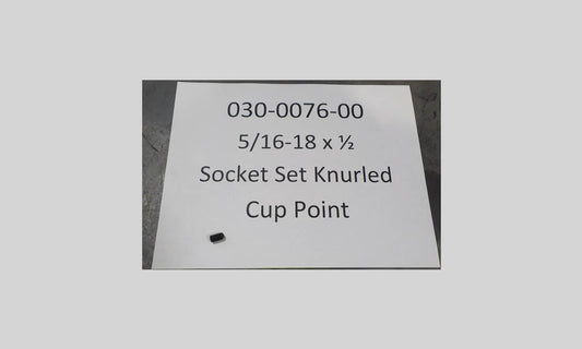 5/16-18 X 1/2  SOCKET SET SCREW KNURLED CUP POINT