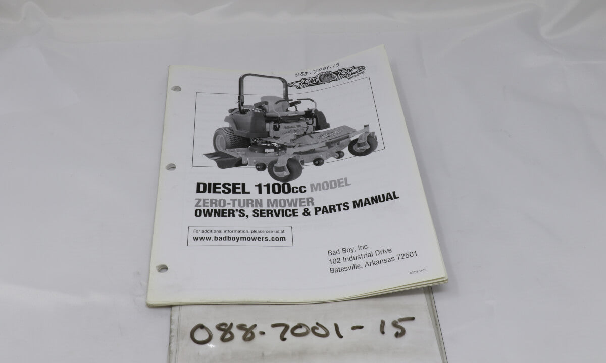 2015 1100 cc Diesel Owner's