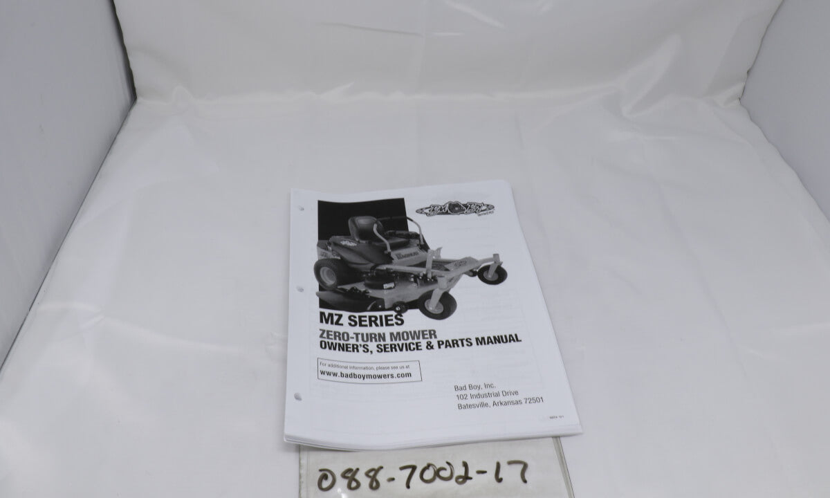 2017 MZ Magnum Owner's Manual