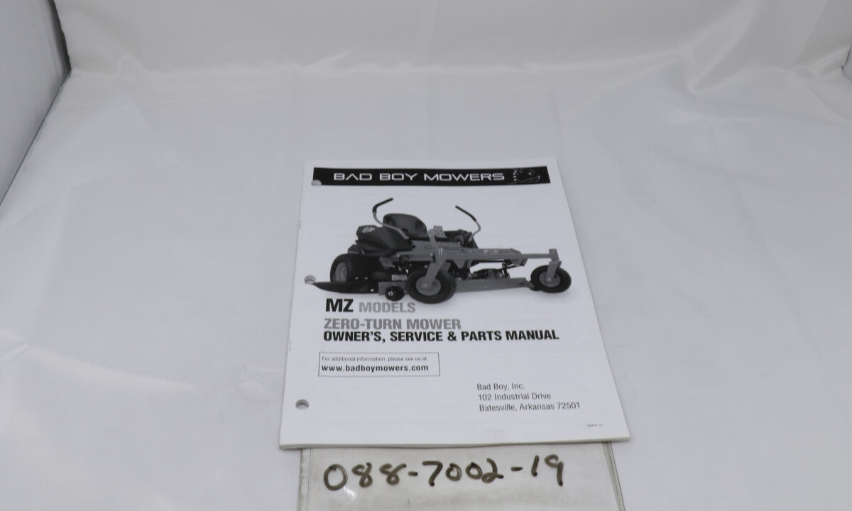 2019 MZ Owner's Manual