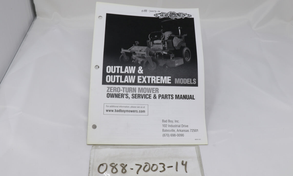 2014 Outlaw Owner's Manual