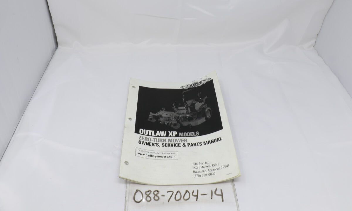 2014 Outlaw XP Owner's Manual
