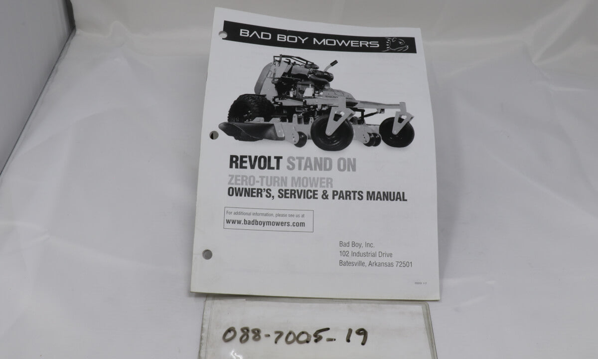 2019 Revolt Stand On Owner's Manual