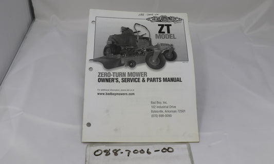 2012 ZT Owner's Manual