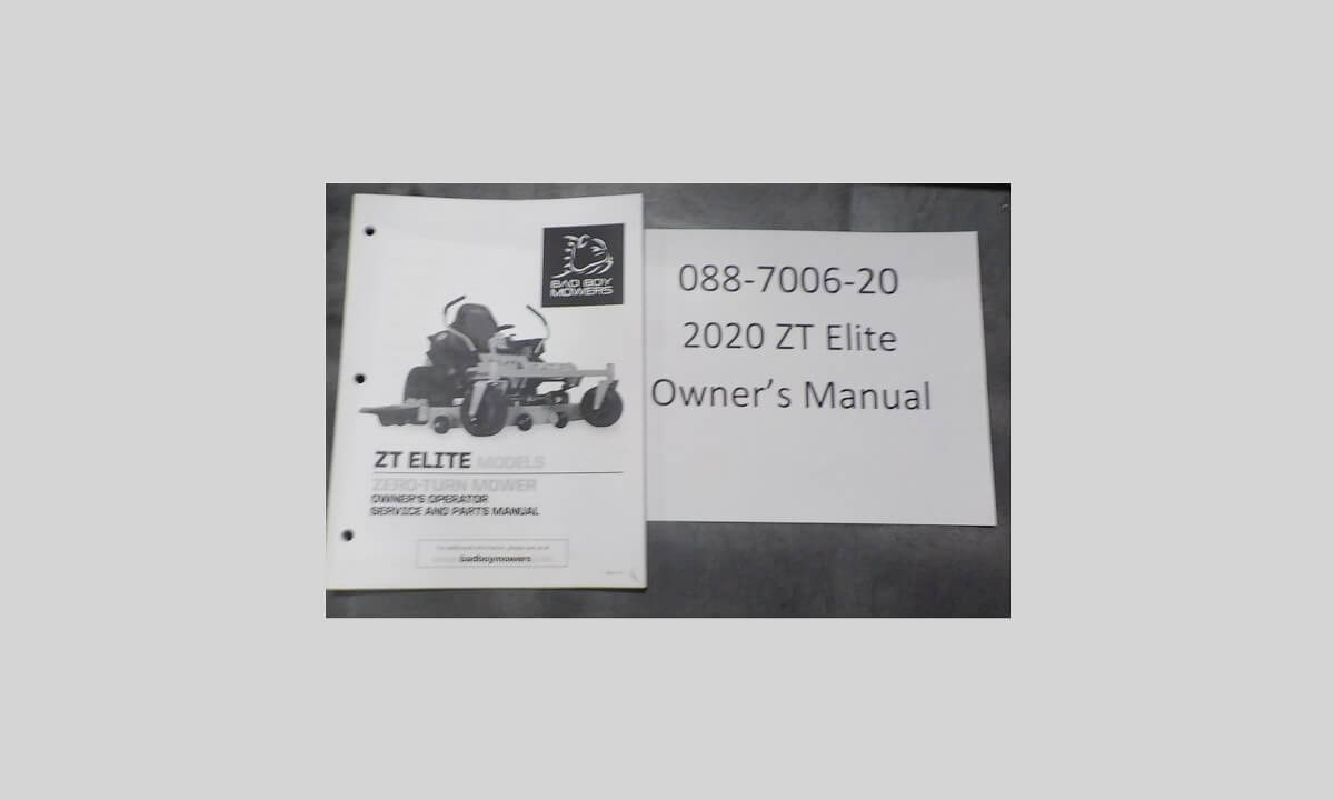 2020 ZT Elite Owner's Manual