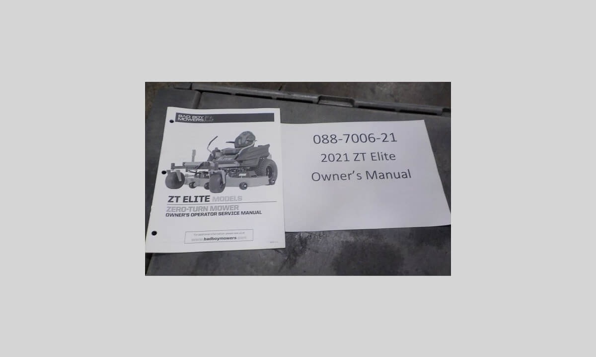 2021 ZT Elite Owner's Manual