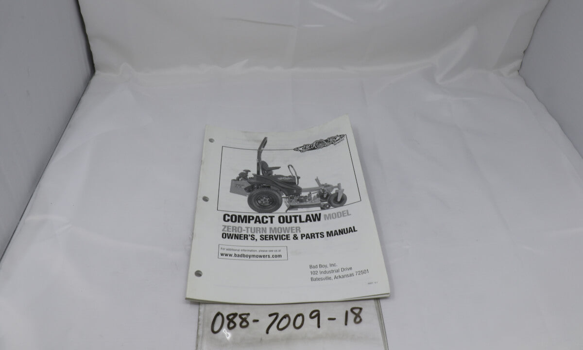 2018 Compact Outlaw Owner's Manual