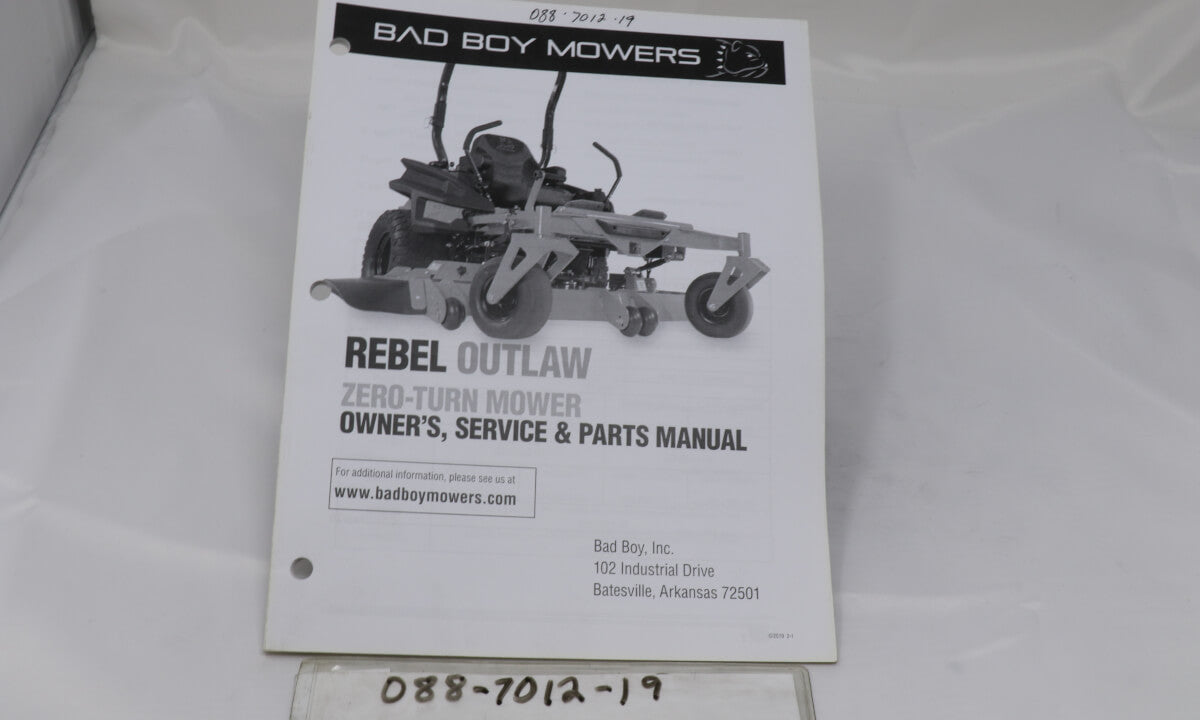 2019 Rebel Owner's Manual