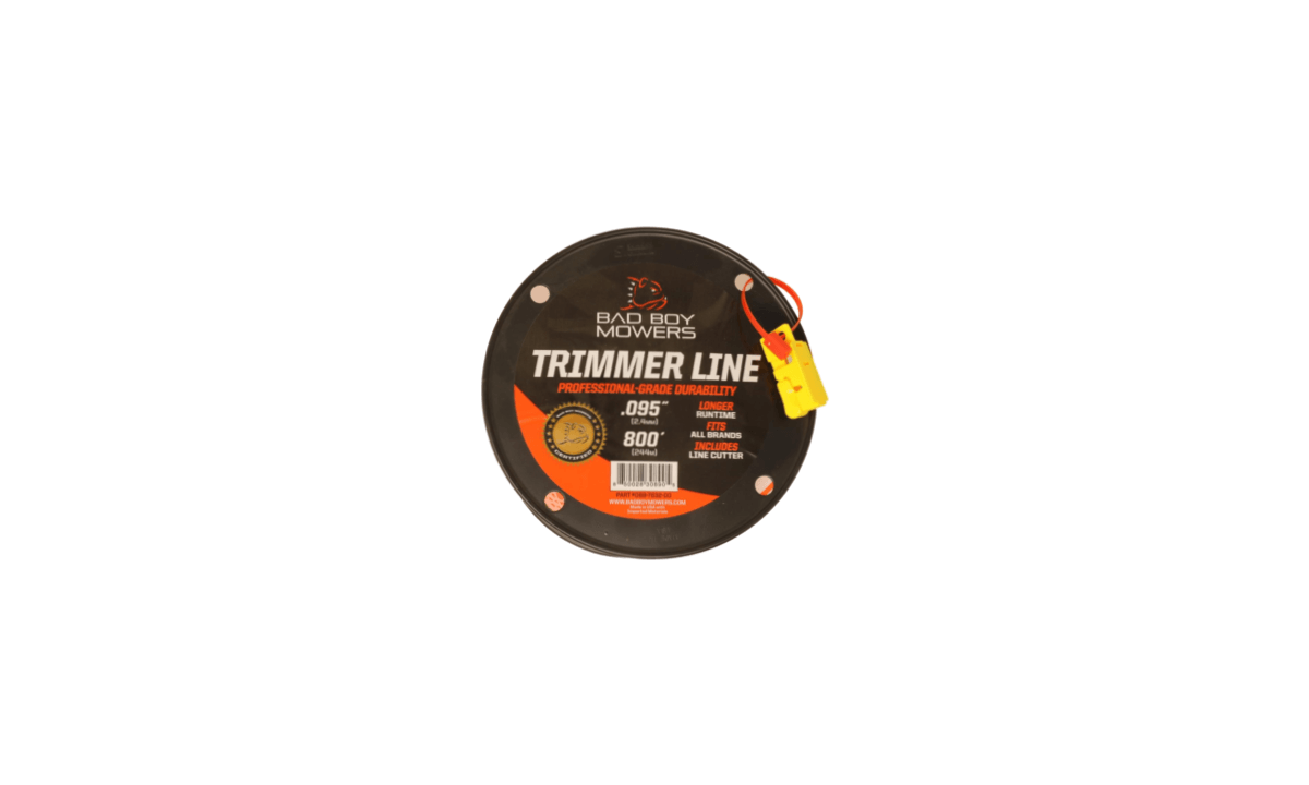 Crimp orange trimmer line .095” x 800’ w/ cutter