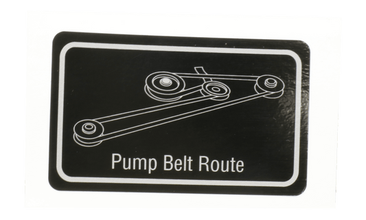 Pump Belt Route Decal-Pump Pla