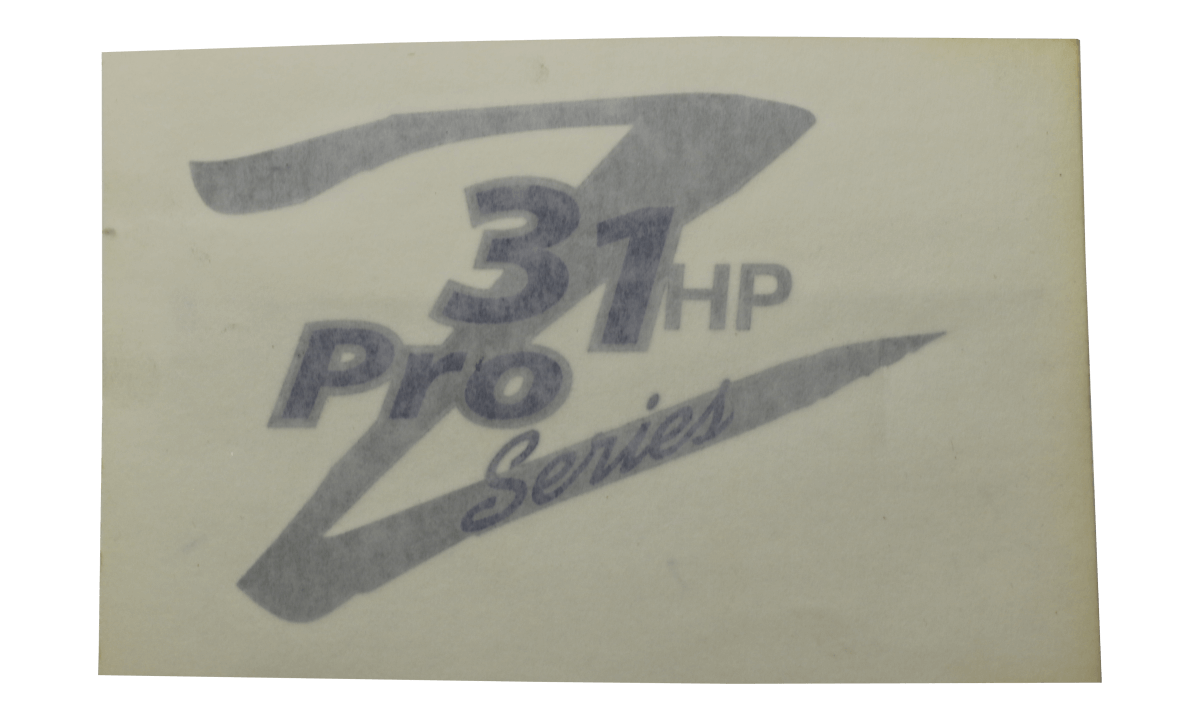31hp Z Pro Series Decal