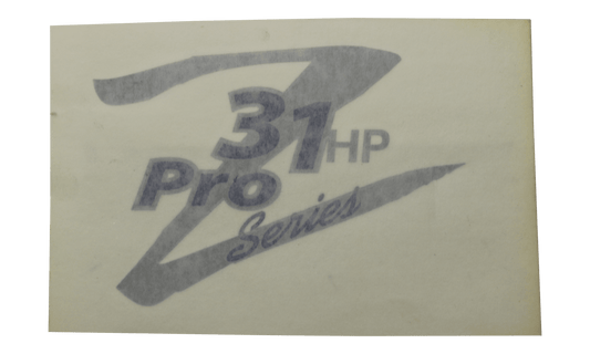31hp Z Pro Series Decal