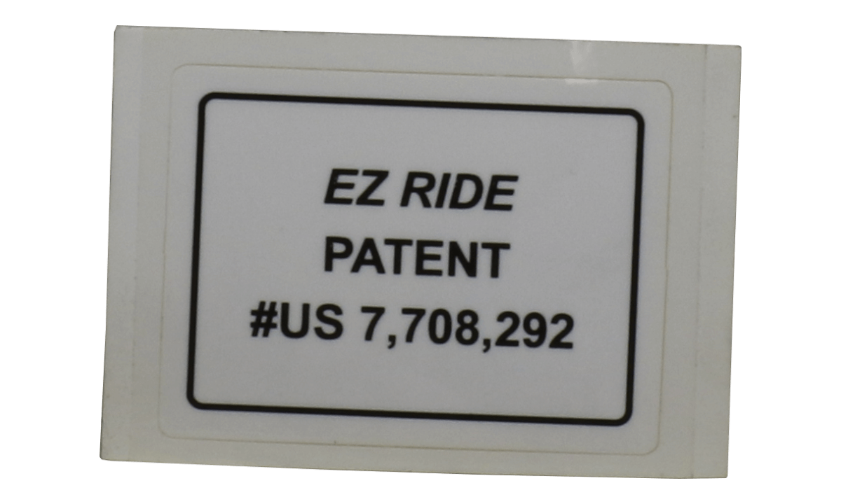 EZ Ride Patent Decal