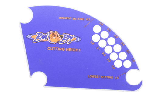 Deck Height Decal-Bandit Stand