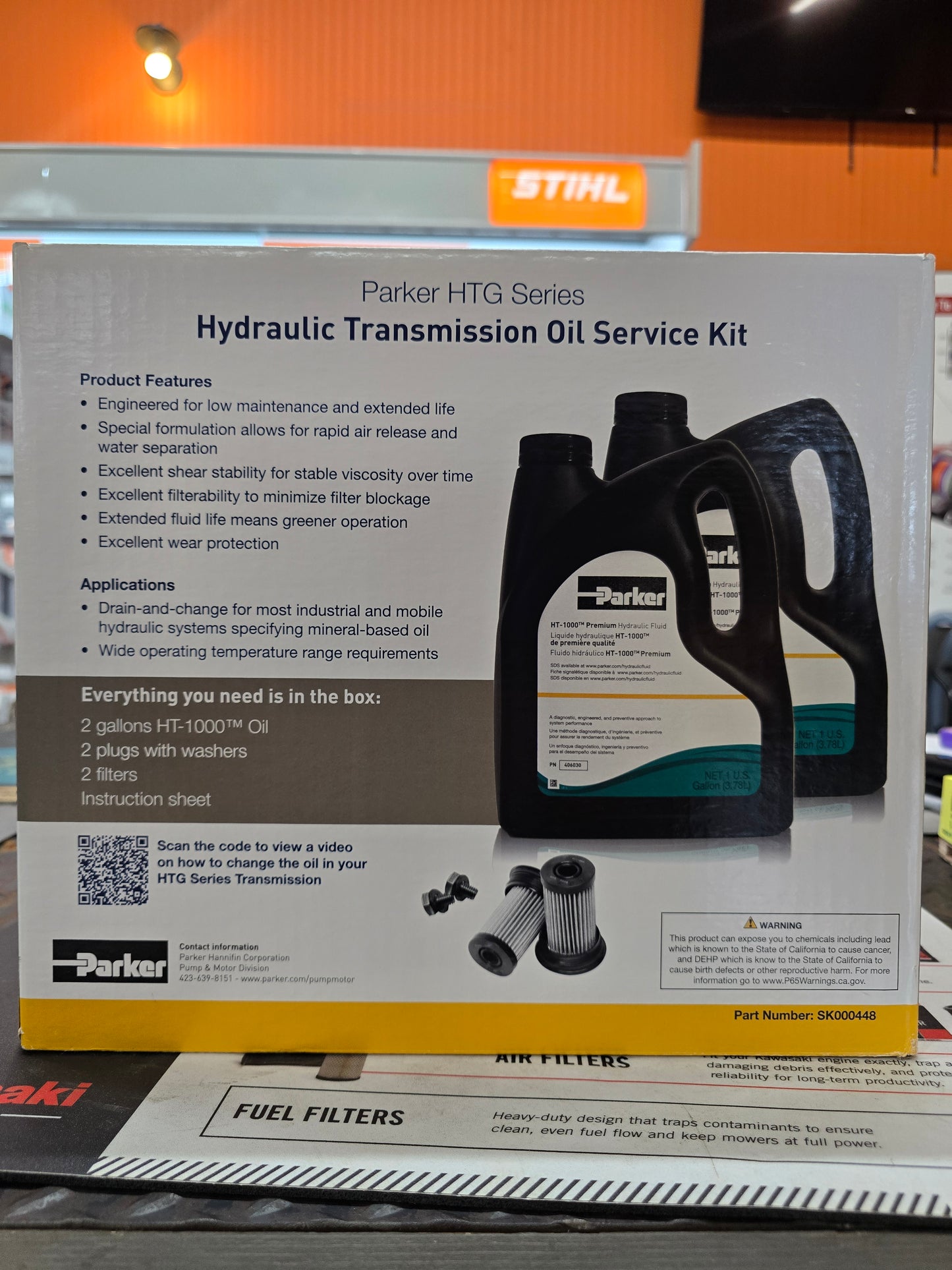 Parker® HTG Series Hydraulic Transmission Oil Service Kit