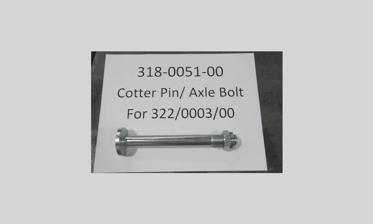 Cotter Pin / Axle Bolt for 322-0003-00